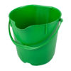 Hygiënische 15ltr. emmer met deksel groen