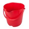 Hygiënische 15ltr emmer met deksel rood