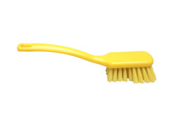 Afwasborstel met lange steel 27cm geel