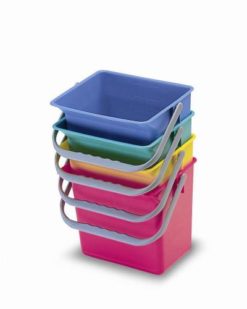 Emmer 6ltr. rechthoek, blauw.