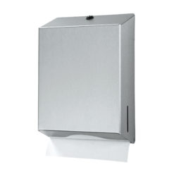 Handdoek dispenser, roestvrijstaal.