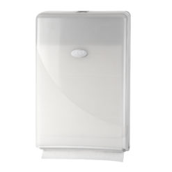 Handdoekdispenser, wit, Minifold.