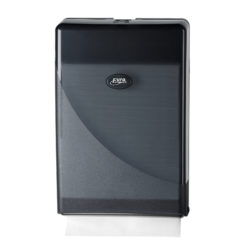 Handdoekdispenser, zwart, Minifold.