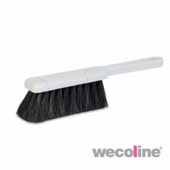 Handveger gemengd haar, kunststof handvat wit.