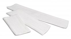 Microvezel vlakmop voor droog gebruik, 28cm, wit.