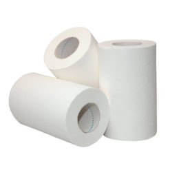 Poetspapier, 2-laags, 54mtrx20cm, 12 rol p/colli.