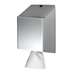 Poetsrol dispenser, roestvrijstaal, midi.
