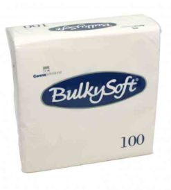 Servetten 2-lgs cellulose tissue 40x40cm 14e vouw wit