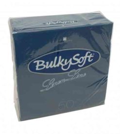 Servetten Airlaid Linen Line 40x40cm blauw