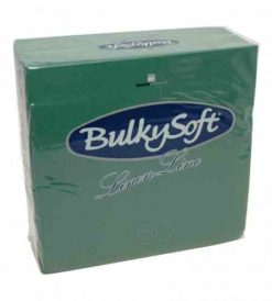 Servetten Airlaid Linen Line 40x40cm groen