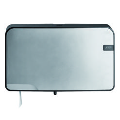 Toiletrolhouder Mini Jumbo duo Quartz zilver