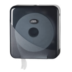 Toiletrolhouder voor de jumbo mini toiletrol, zwart.