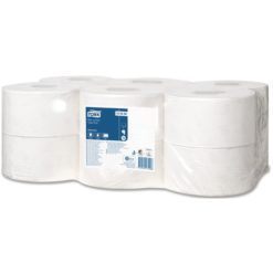 Tork Advanced Mini Jumbo Roll Toiletpapier (Tork T2 systeem) 2-laags, 170 mtr., 12p/colli.