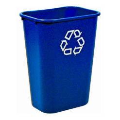 VB 002957 blauw Rechthoekige afvalbak 39