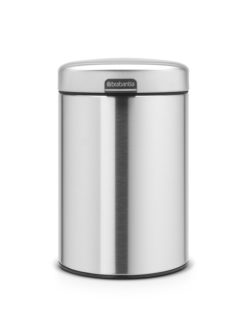 VB 115561 mat RVS wandafvalemmer 3 liter