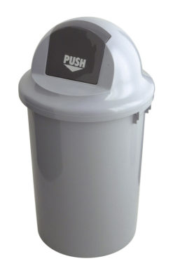 VB 200060 grijs Kunststof pushbak 60ltr.