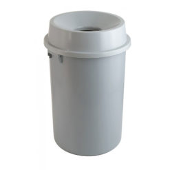 VB 200990 grijs Ronde afvalbak open 90l