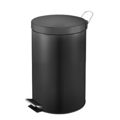 VB 222212 zwart Pedaalemmer 12ltr.