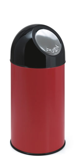 VB 480001 rood pushbin 40 ltr