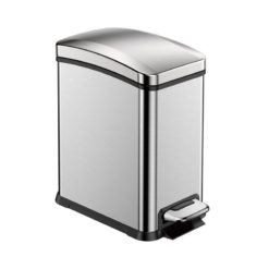 VB 922708 mat RVS Rejoice Step Bin 8ltr