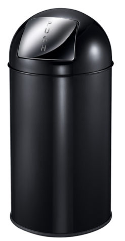 Vb 404550 zwart Pushcan 40ltr.