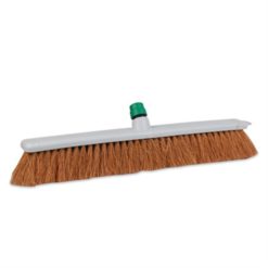 Zaalveger steelbevestiging., kokos, 48cm.